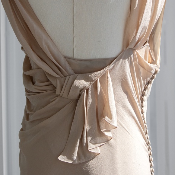 Christian Dior By John Galliano S/S 2007 Vintage Beige Floral Embellished Dress - Picture 16 of 16